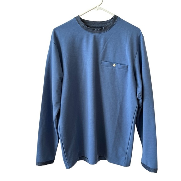 MUGSY JEANS TOP MENS SZ M LS TEE SWEATSHIRT CLASSIC SOFT CASUAL CREWNECK PULL ON - Picture 1 of 11